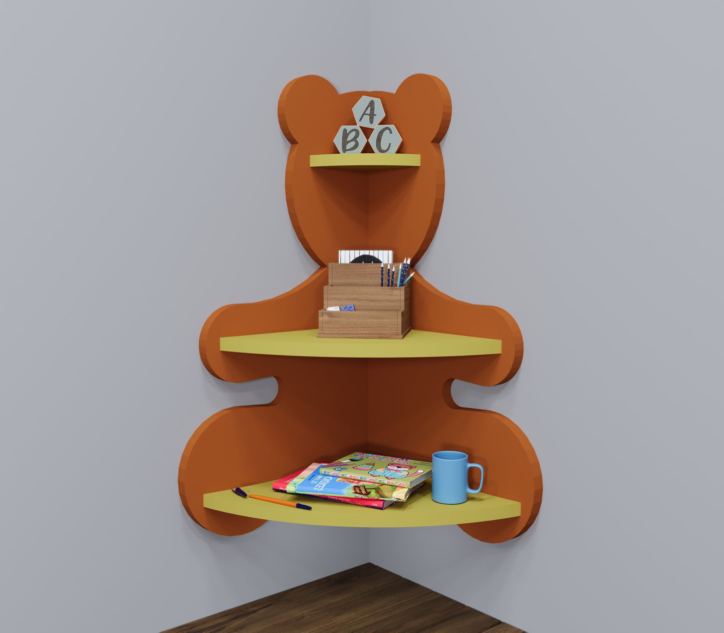 Bear Hug Corner Shelf