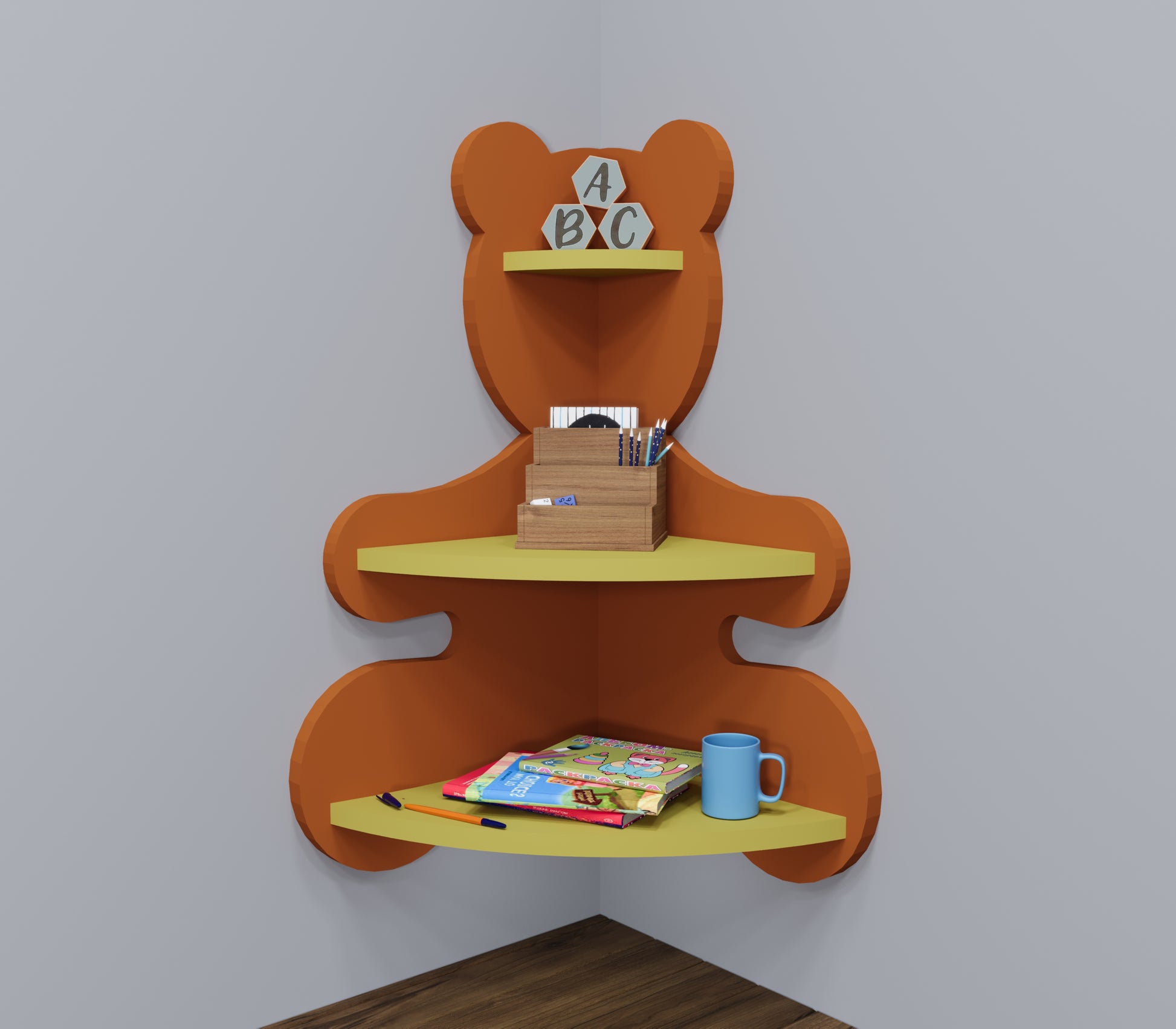Bear Hug Corner Shelf